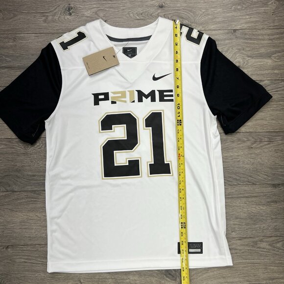 Nike Prime Sadeur Sanders Jersey Sz Medium Mens White Prime 2.0 #21 Football - Picture 2 of 11